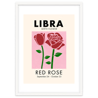 Libra Birth Flower Red Rose
