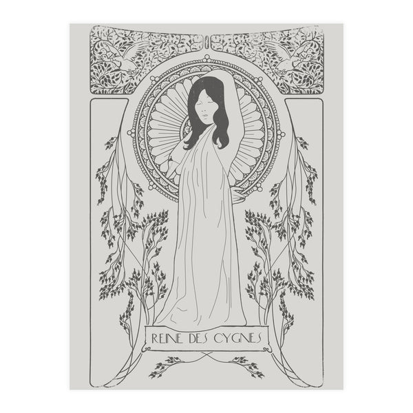 Reine Des Cygnes Grey (Print Only)