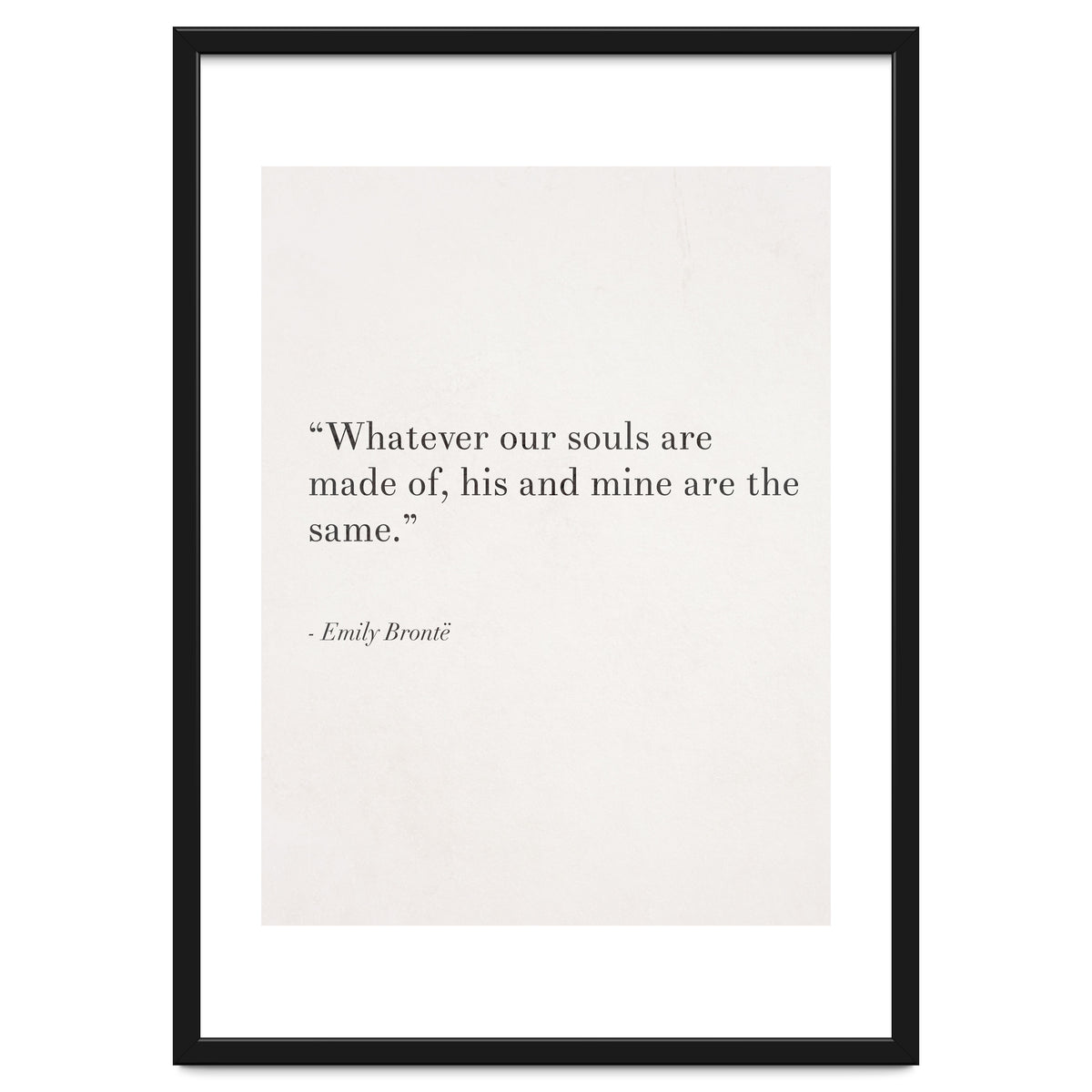Whatever Our Souls Are Made Of By Bronte, White