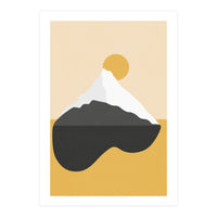 Abstract Mountain - Golden Desert (Print Only)