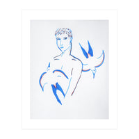 Boy with blue birds (Print Only)