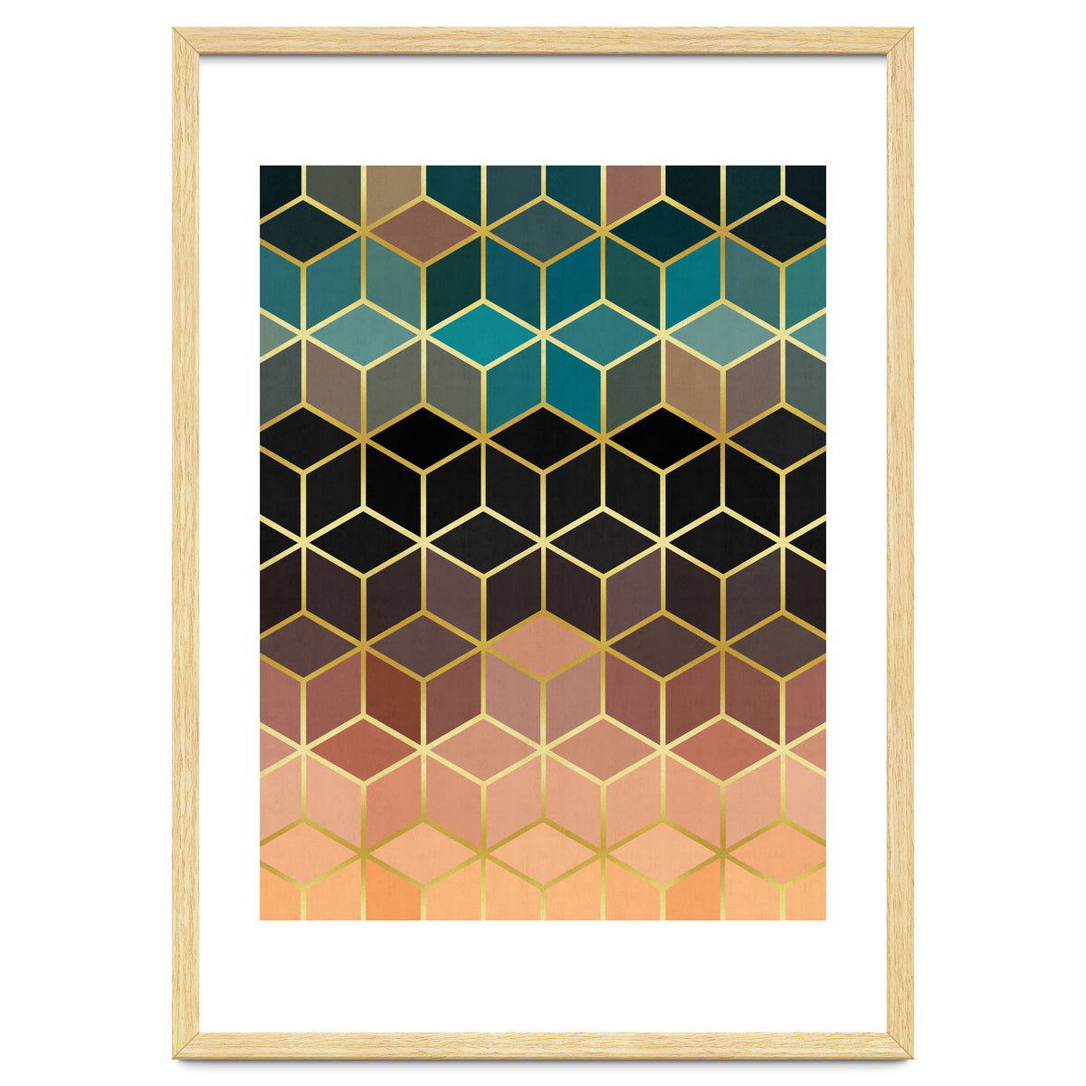 Colorful and golden pattern III