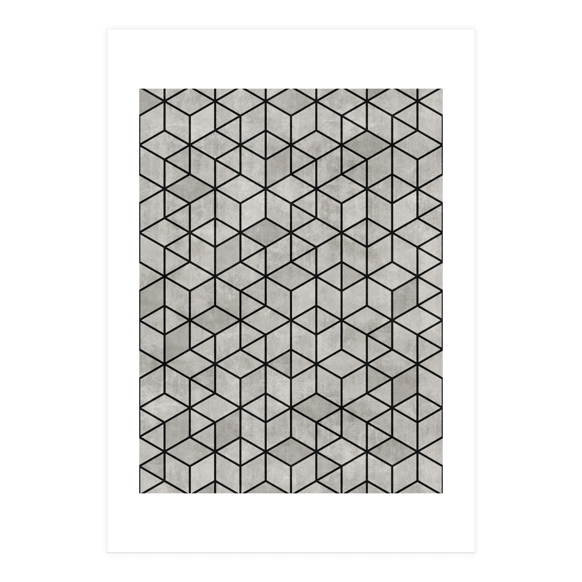 Random Concrete Cubes (Print Only)