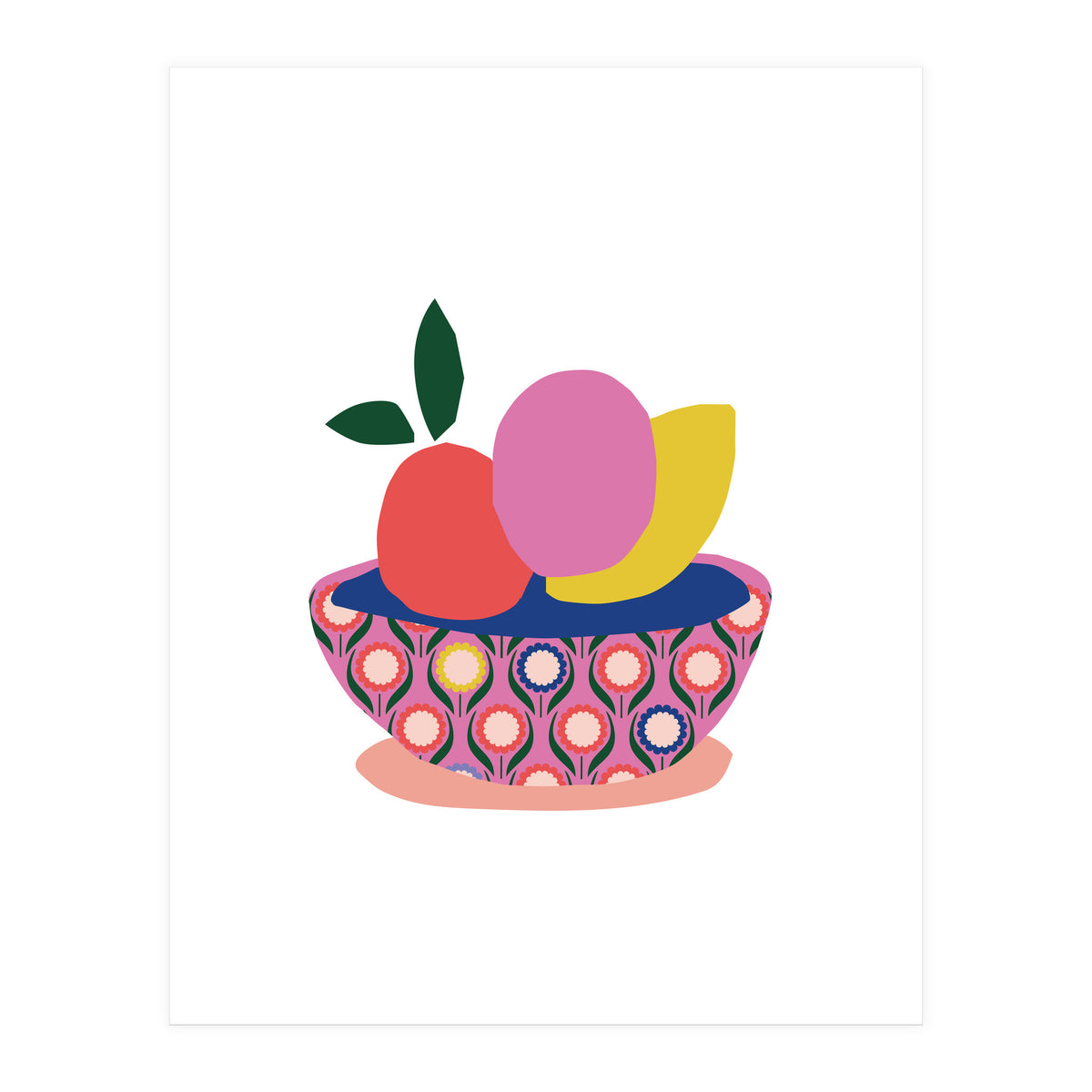 Fruits In Basket 1 Rgb Cropped White (Print Only)