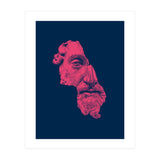 MARCUS AURELIUS ANTONINUS AUGUSTUS / prussian blue / vivid red (Print Only) thumbnail