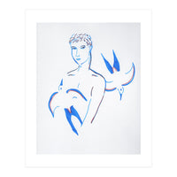 Boy with blue birds (Print Only)