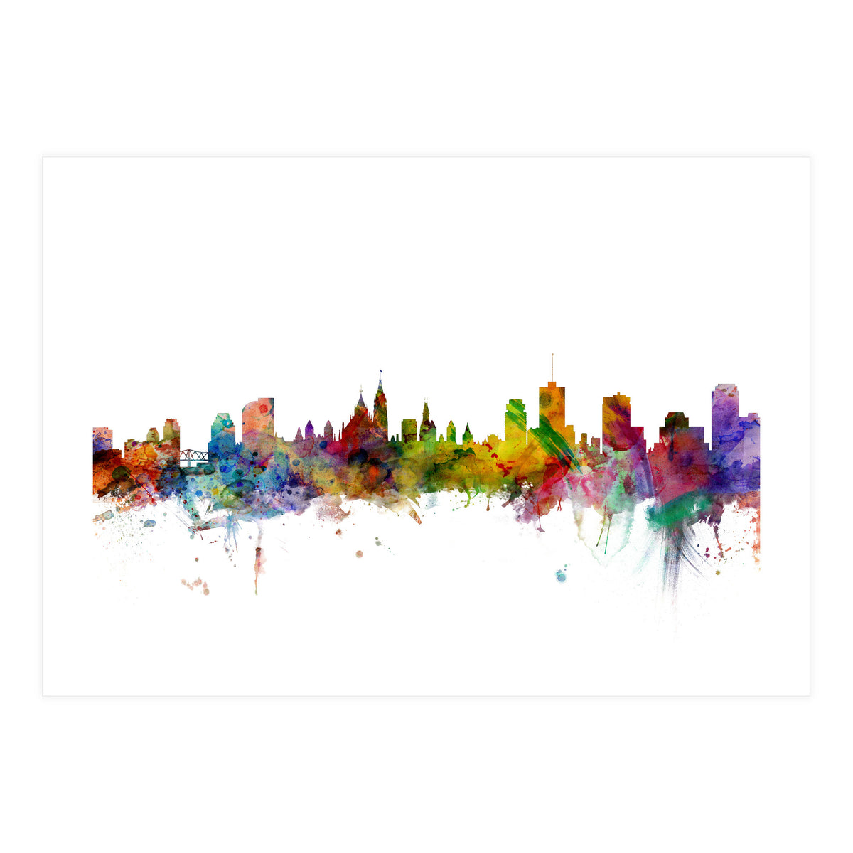 Ottawa Canada Skyline (Print Only)