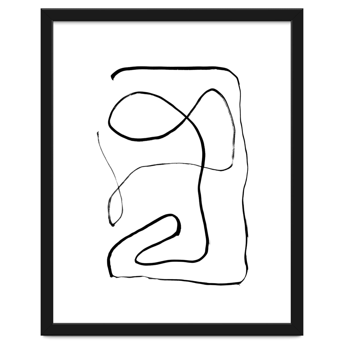 Mid-Century Line Art Print #2