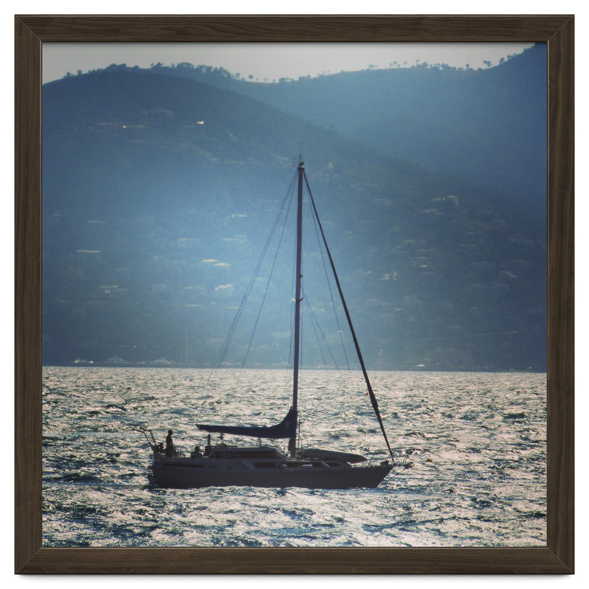Sailing boat at sunset