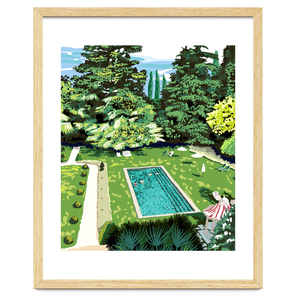 Life's Better Poolside | Vacation Travel Holiday Resort Swim | Architecture Summer Landscape