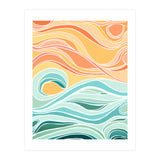 Sky And Sea Abstract (Print Only) thumbnail