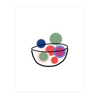 Fruits Or Flowers Rgb White (Print Only)