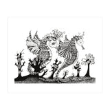 Seahorse Dragons Mystical Home (Print Only) thumbnail