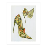 Green stiletto shoes (Print Only) thumbnail