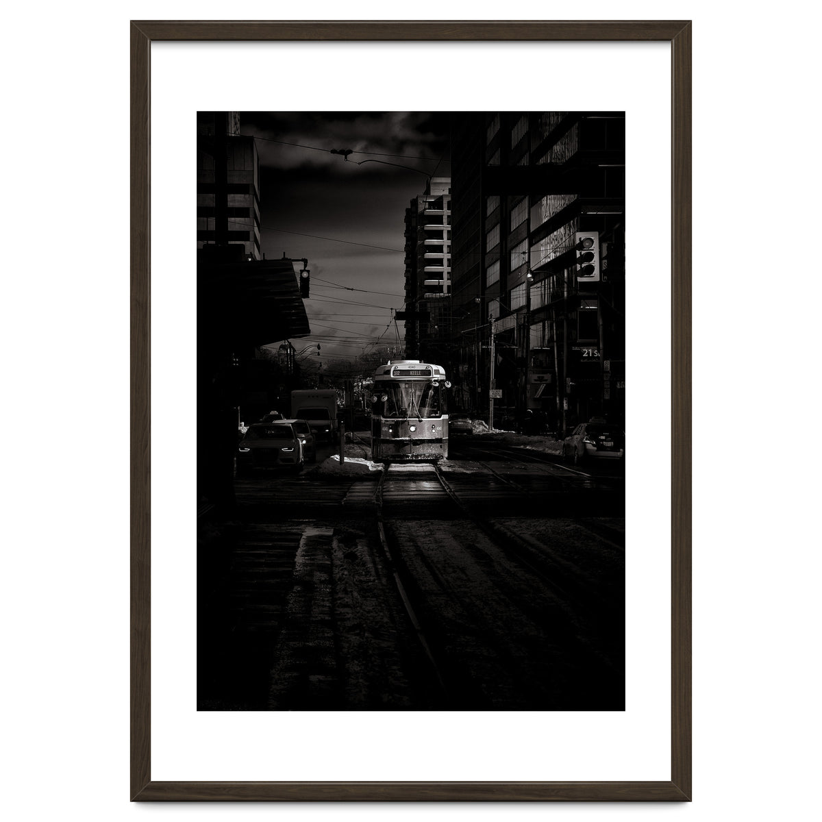 The 512 St. Clair Streetcar Toronto Canada Toned Version