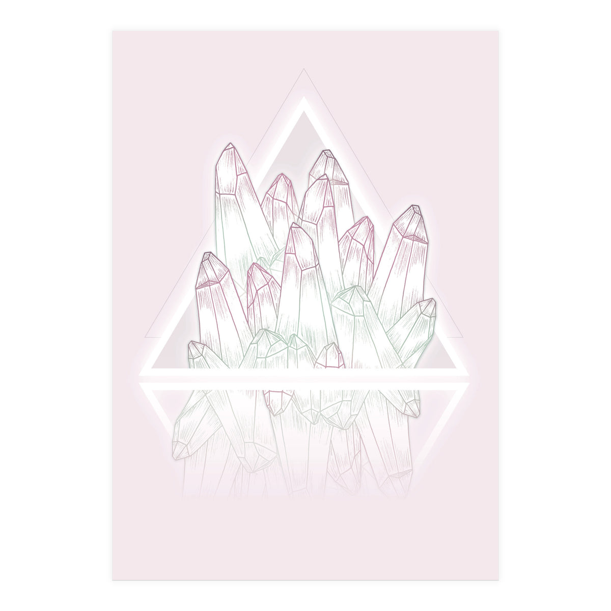 Crystals Pink (Print Only)