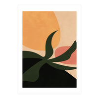 Abstract Boho Modern Plant (Print Only)