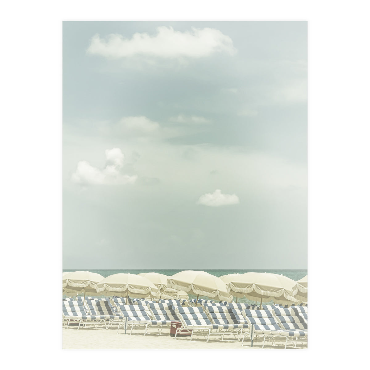 Vintage beach scene  (Print Only)
