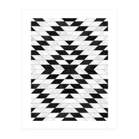 Urban Tribal Pattern No.15 - Aztec - White Concrete (Print Only)