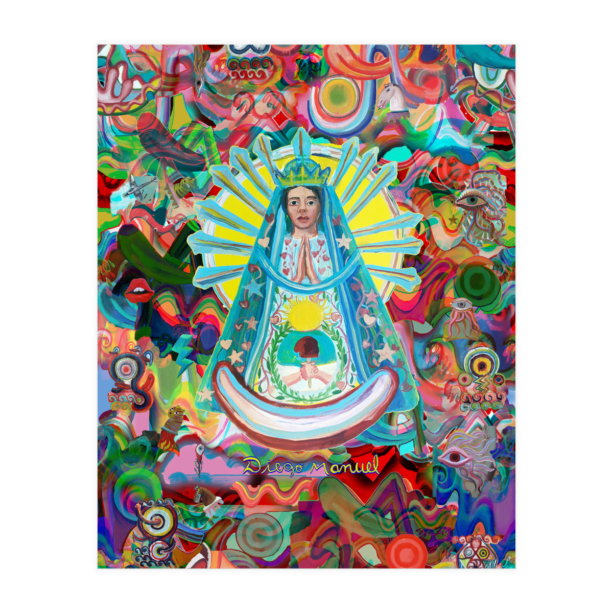 Virgen Y Graffiti 14 (Print Only)