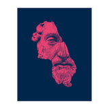 MARCUS AURELIUS ANTONINUS AUGUSTUS / prussian blue / vivid red (Print Only) thumbnail