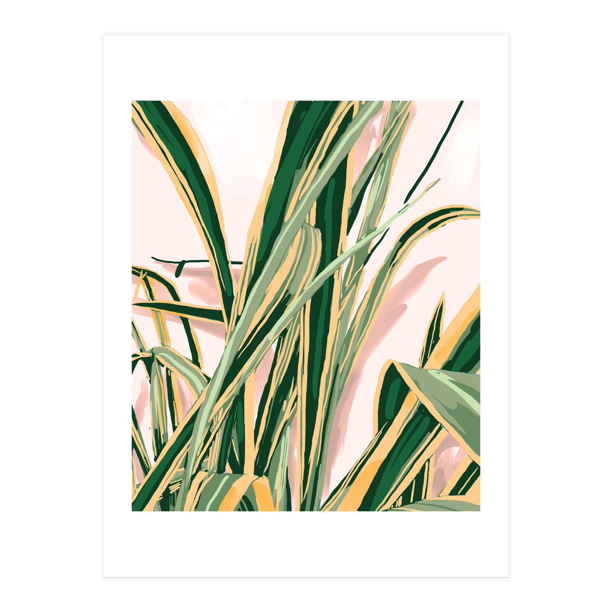 Blush Botanical Unfolding (Print Only)
