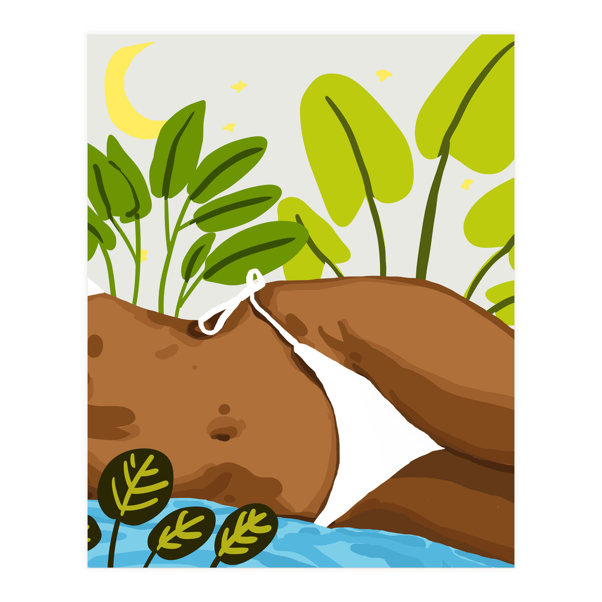 Is it Summer yet Modern Bohemian Black Woman, Bikini (Print Only)