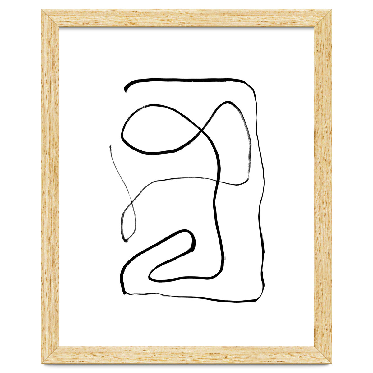 Mid-Century Line Art Print #2