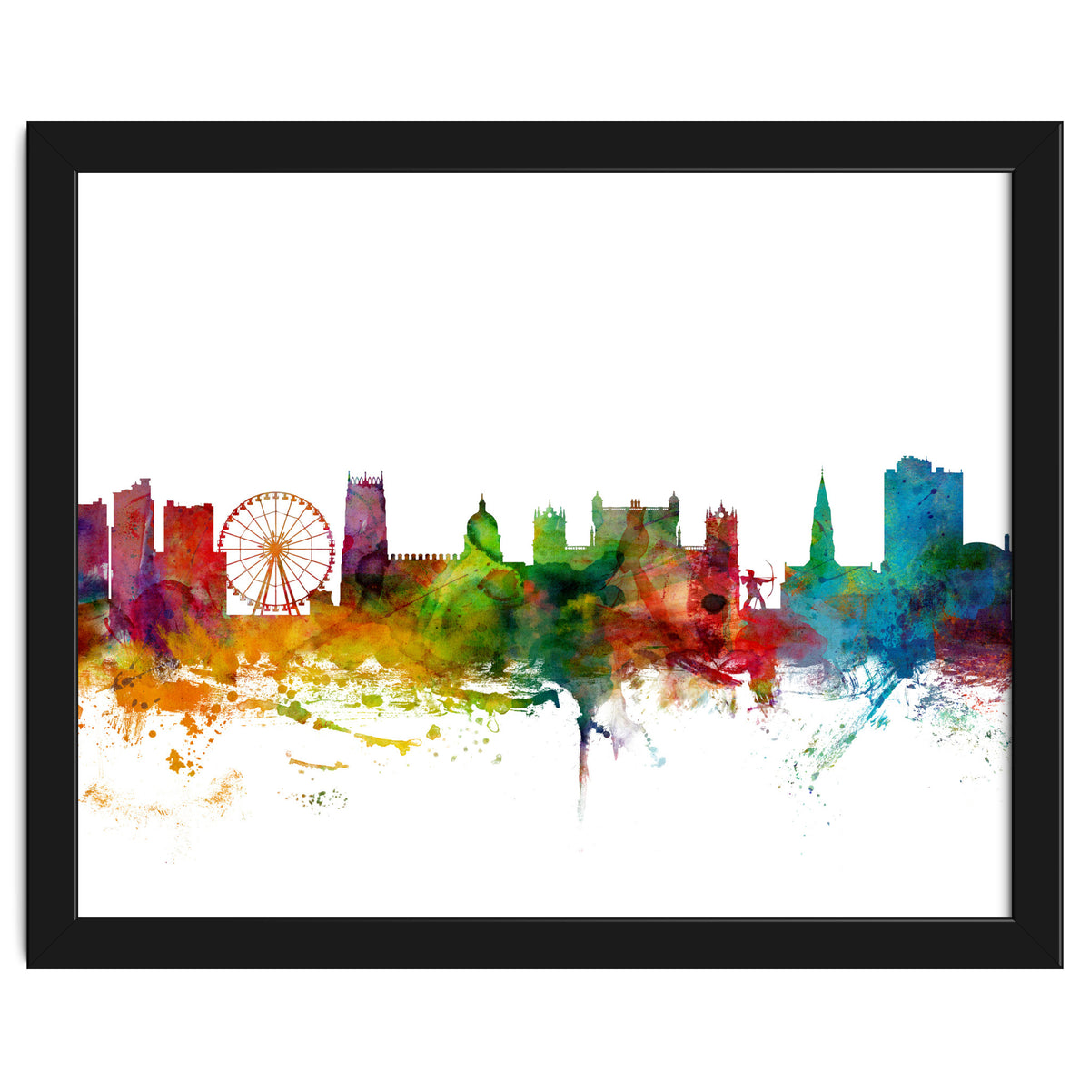 Nottingham England Skyline