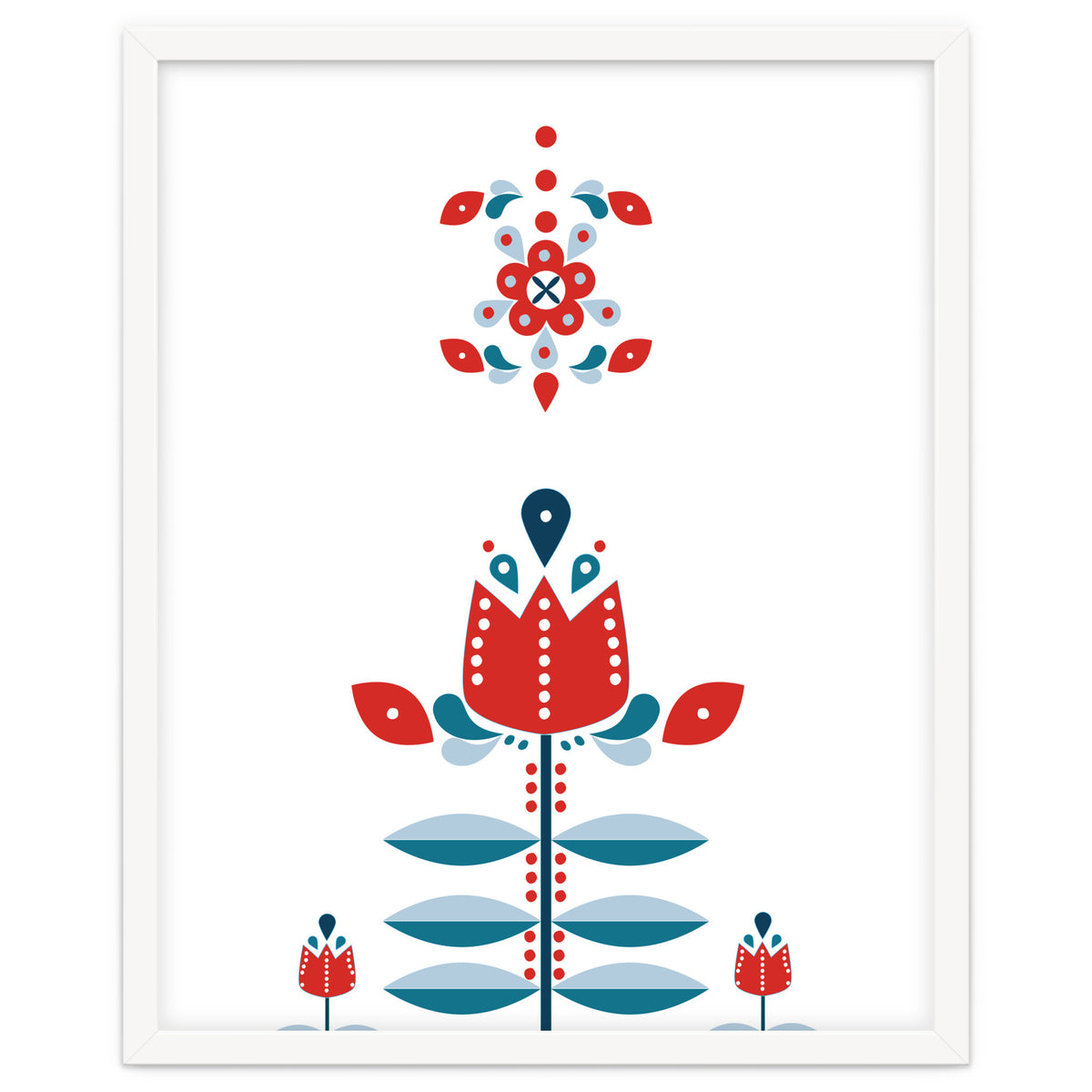 Scandinavian Folk Flowers