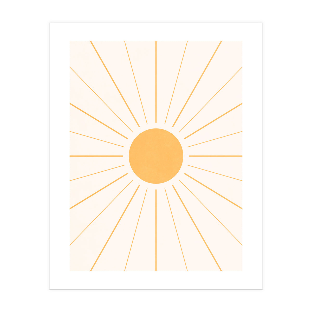 SUN IN LINE - GOLD (Print Only)