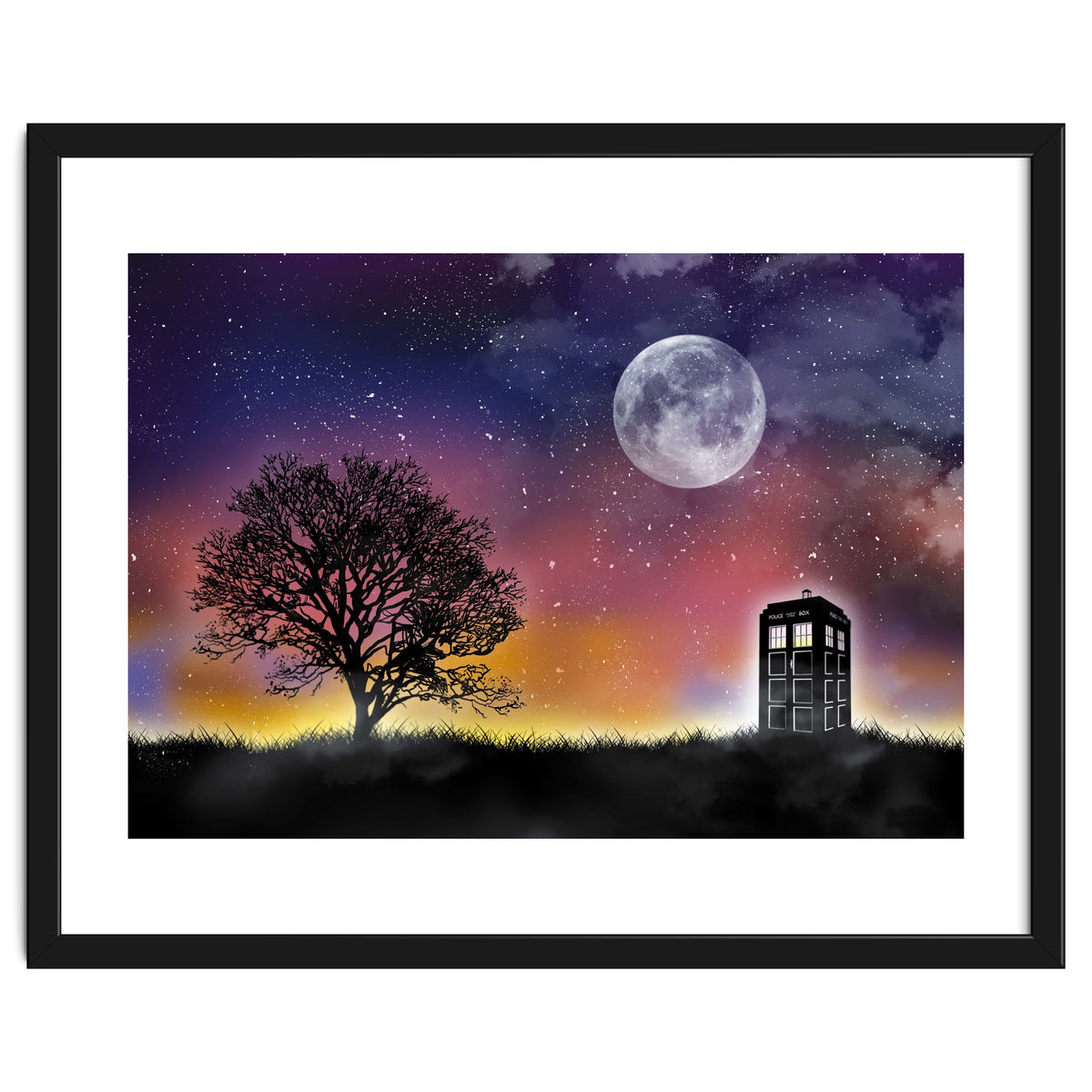 Dr Who landscape movie poster