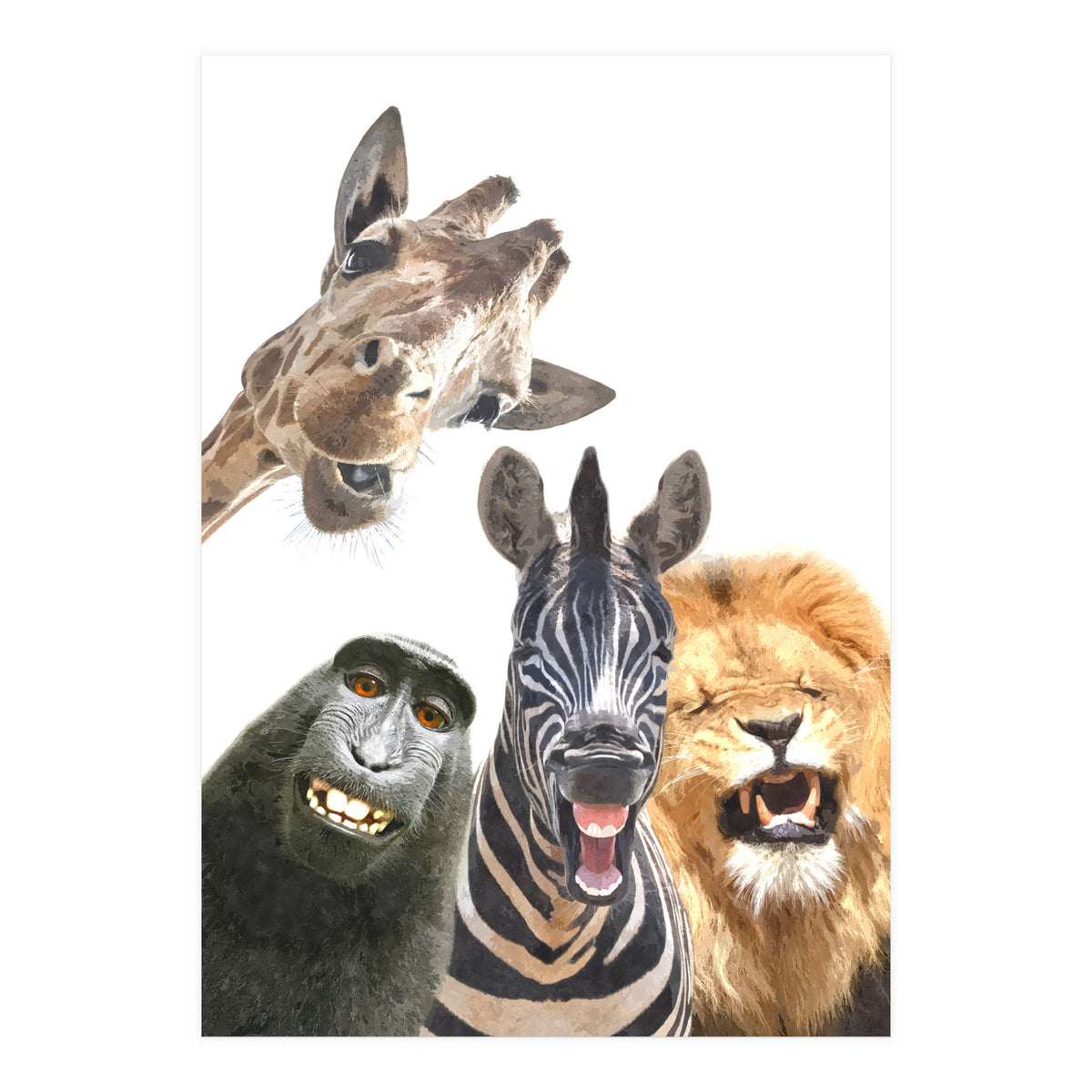 Jungle Animal Friends (Print Only)