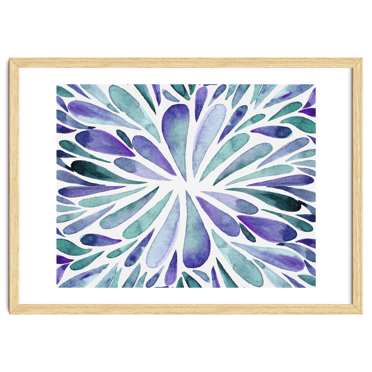 Retro abstract floral