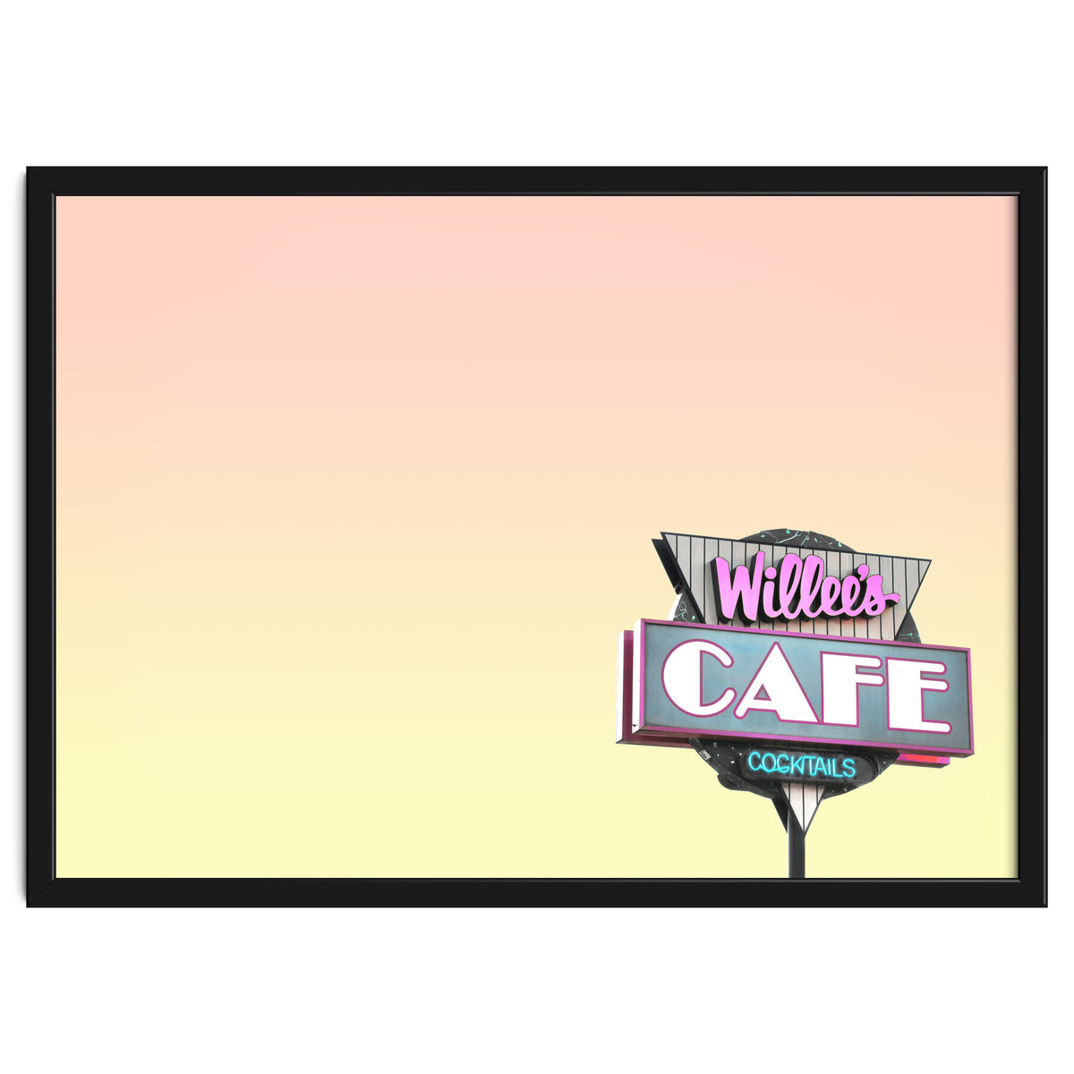 Willees Cafe and Cocktails Neon Sign