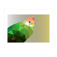 Red Crested Turaco Low Poly Art (Print Only)