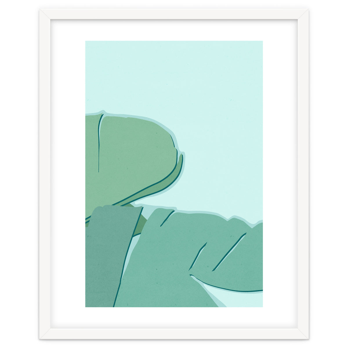 Abstract Banana Leaves Two - Greener Eden