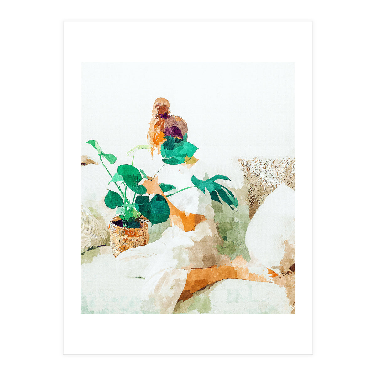 Me And Monstera (Print Only)