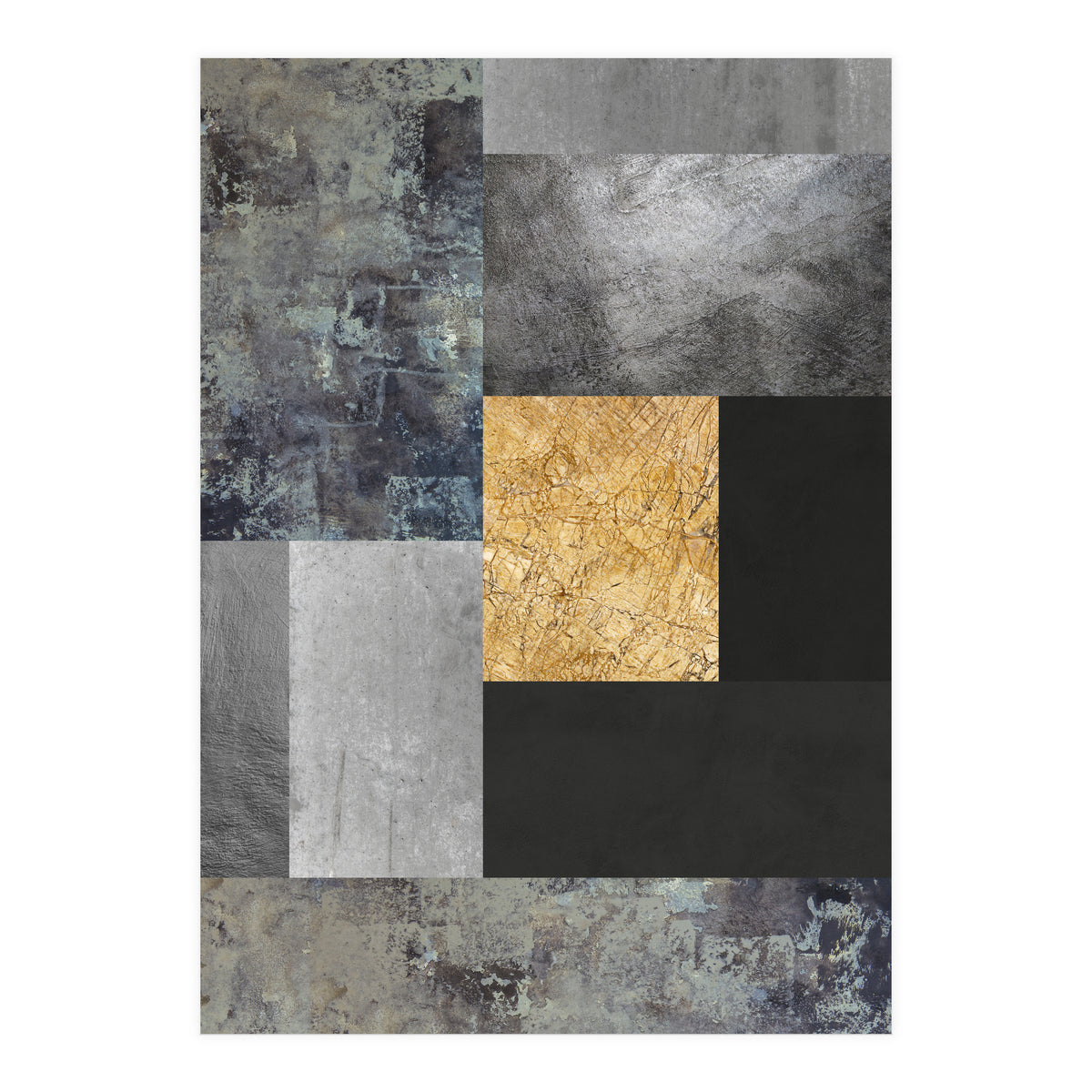 Geometric and golden VI (Print Only)