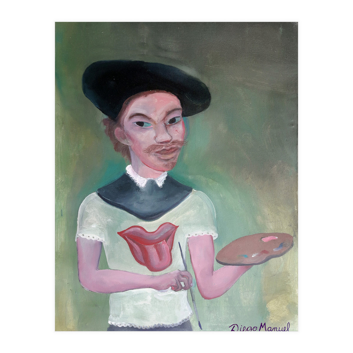 Rembrandt Rolling Fan (Print Only)