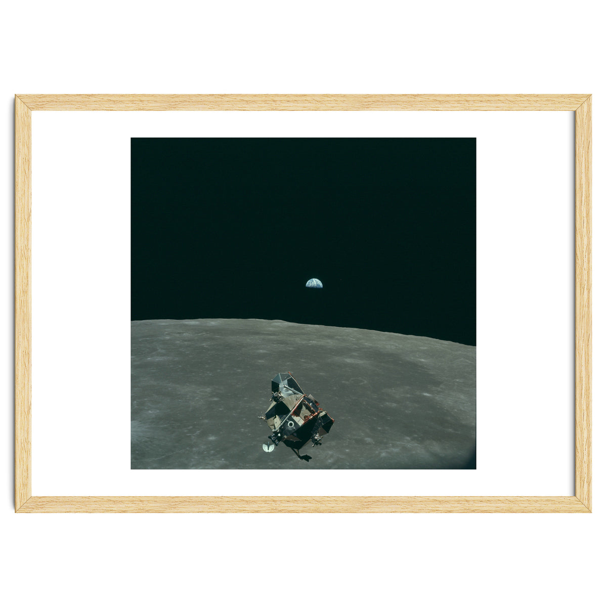 Earth, Moon And Lunar Module, As11 44 6643