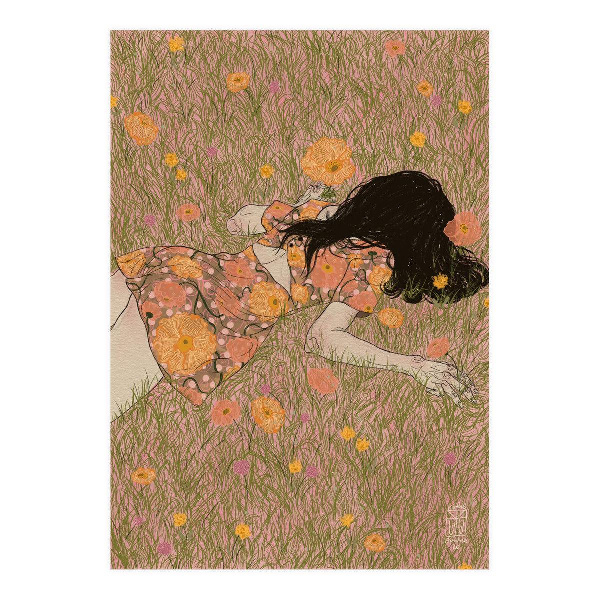 Grass as soft as cotton candy (Print Only)