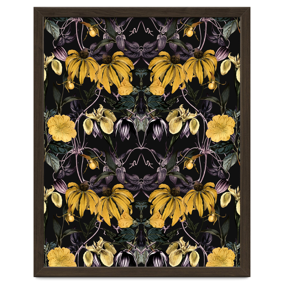 Nocturnal botanical garden kaleidoscope