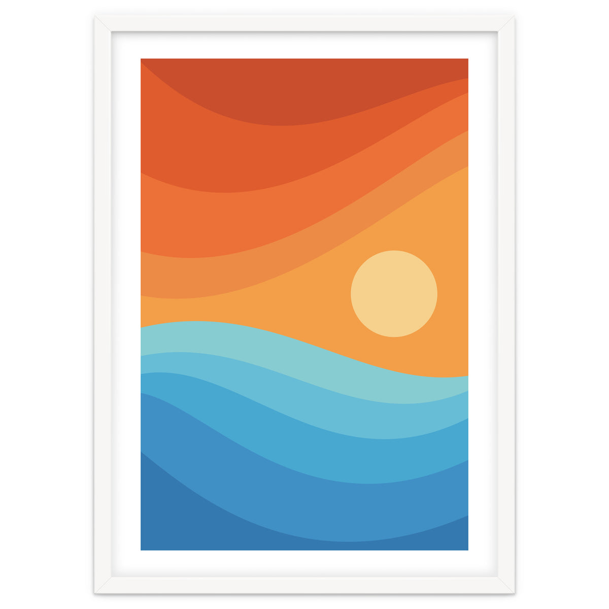 Colorful abstract landscape