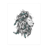 Poetic Lion Turquoise (Print Only) thumbnail