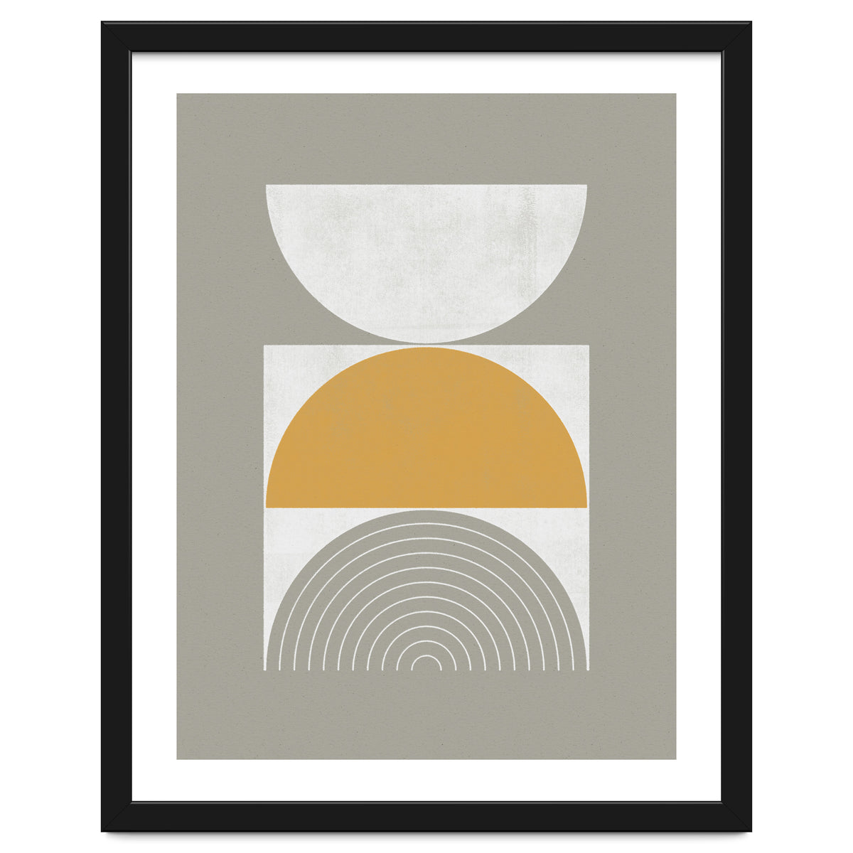 Mid-Century Modern No.29 - Woodblock Print