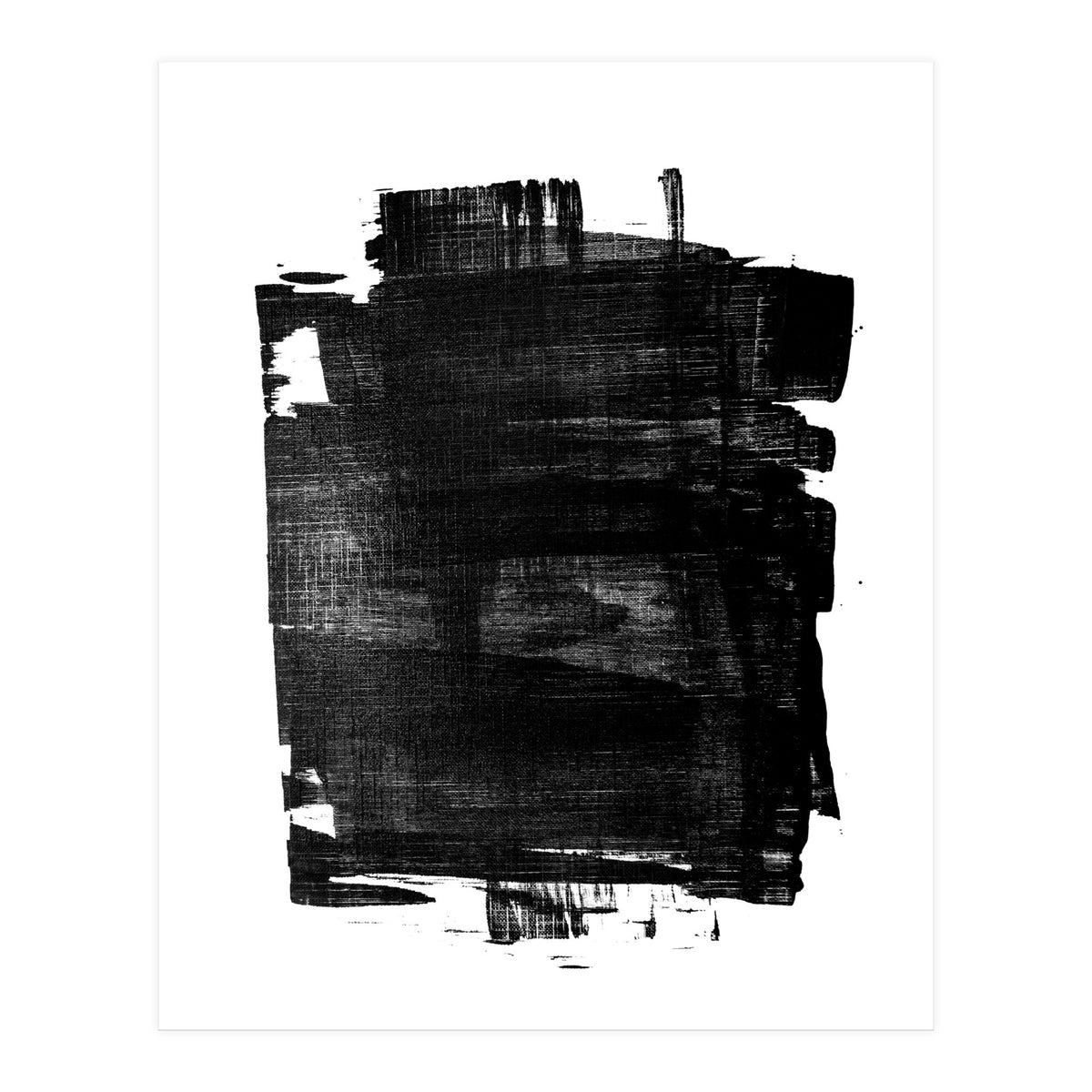 Minimalist Textured Brushstroke Art #1 (Print Only)