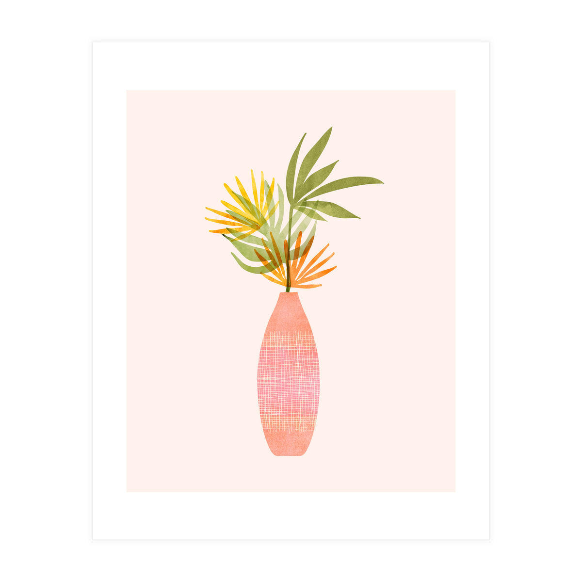 Modern Tropical Summer Bouquet (Print Only)
