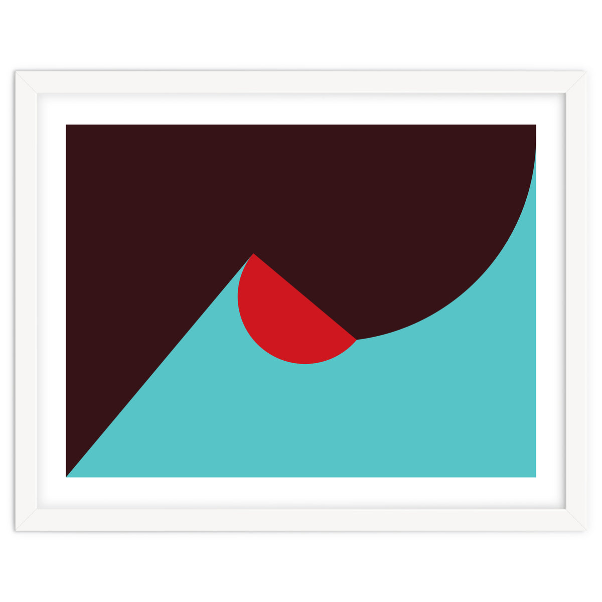 Geometric Shapes No. 8 - blue, purple & red