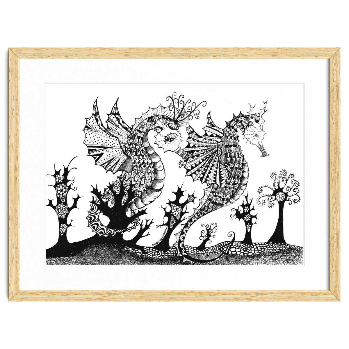 Seahorse Dragons Mystical Home